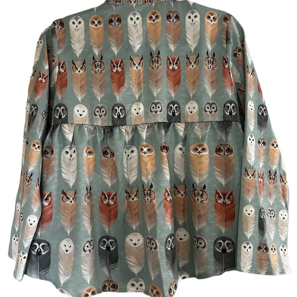 Owl pattern blouse - Picture 3 of 7